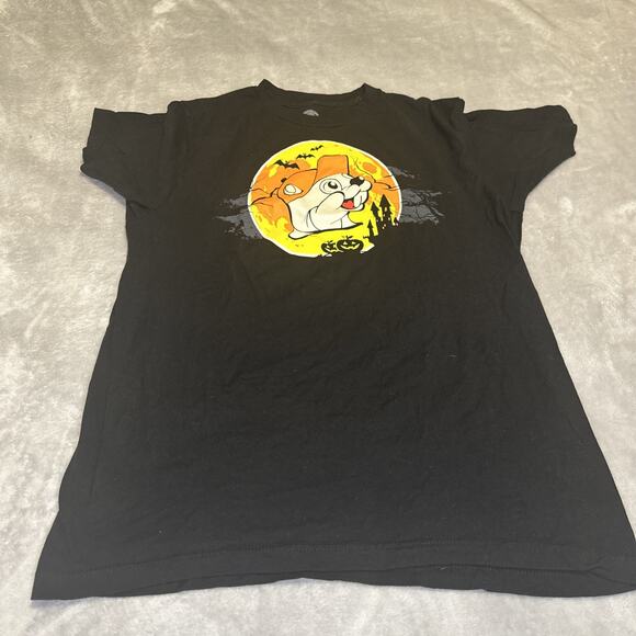 BUC-EE'S BLACK T-SHIRT HALLOWEEN LET'S BOO THIS! SIZE Medium Fall Ghost Goblin - Picture 1 of 7